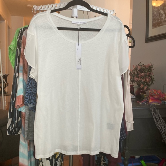 NWT Melissa Nepton White T Shirt - Picture 1 of 1